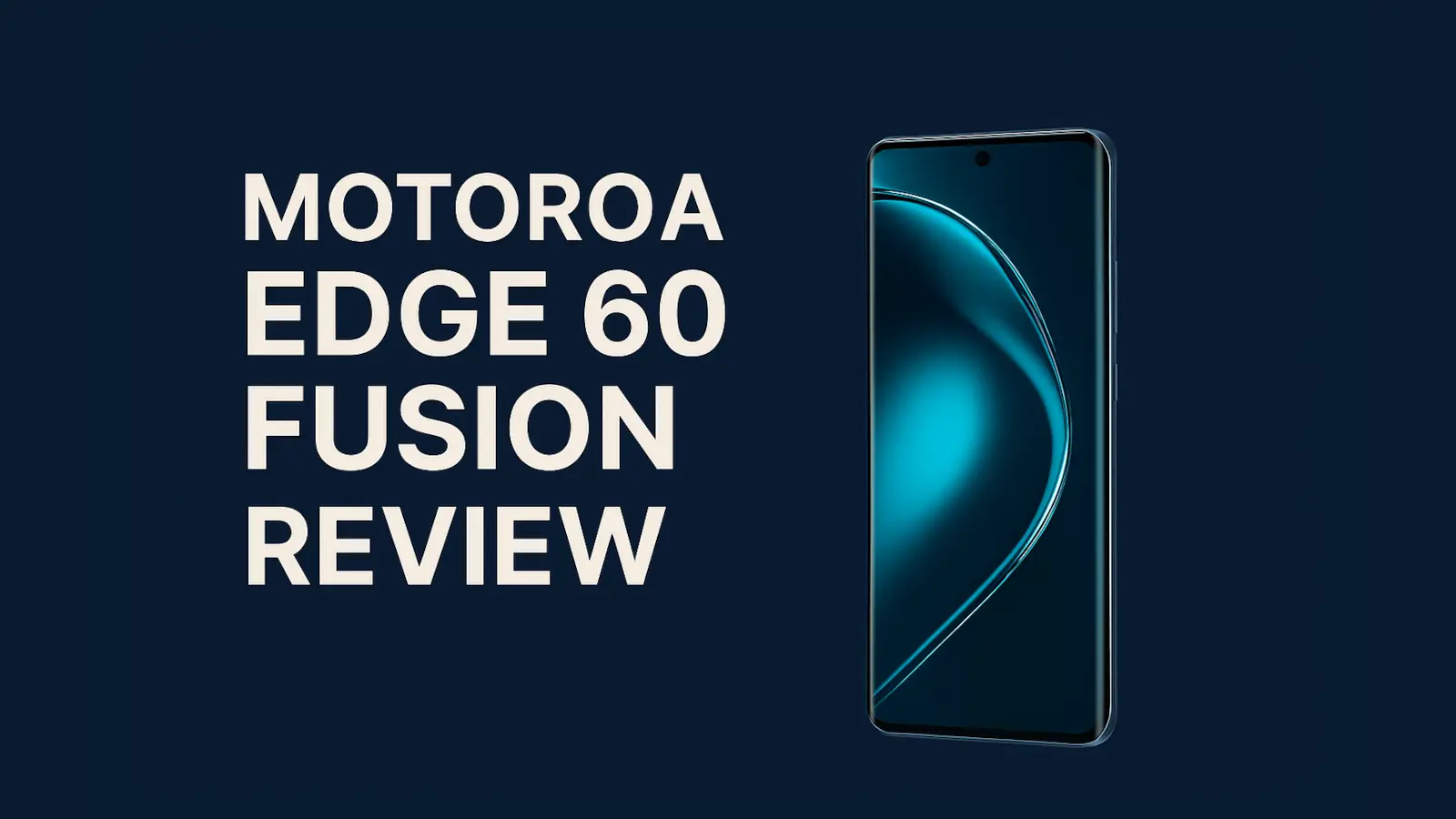 Motorola Edge 60 Fusion smartphone front view with curved display – 2025 model Caption: